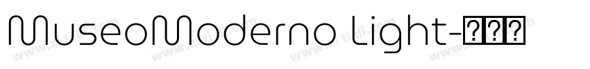 MuseoModerno Light字体转换